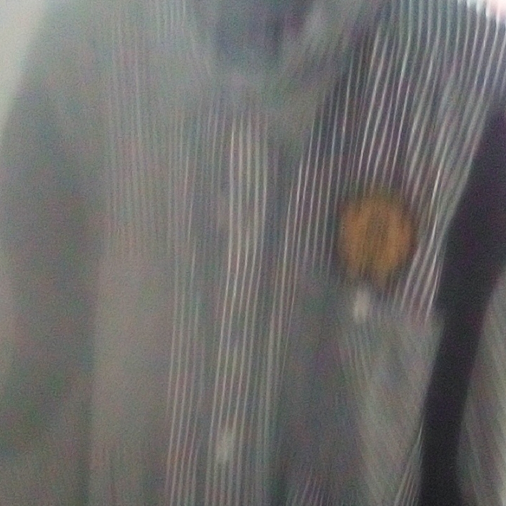 Navy Striped Shirt with Patch